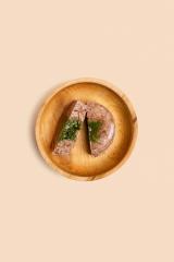 Terrine mit Gemüsekern aus Spinat